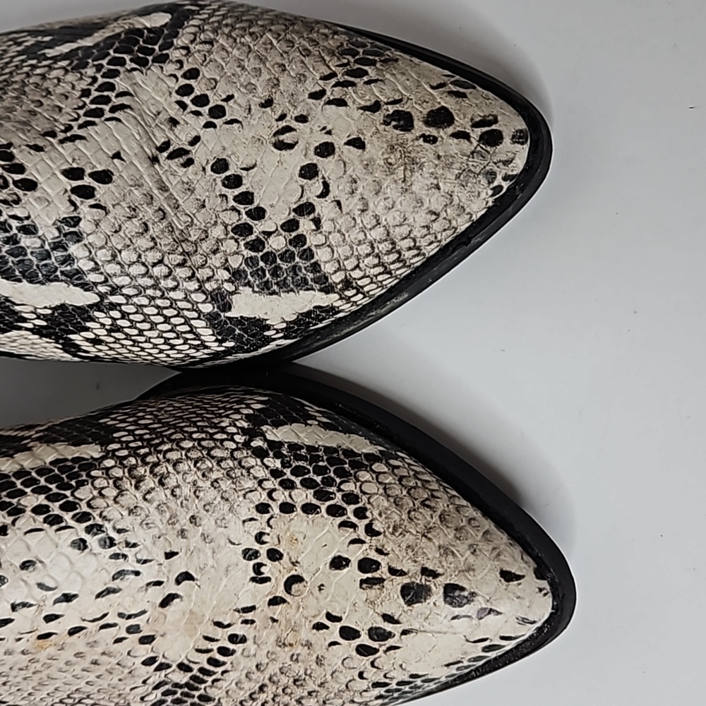 Seychelles Leather Python Print Ankle Bootie Size… - image 6